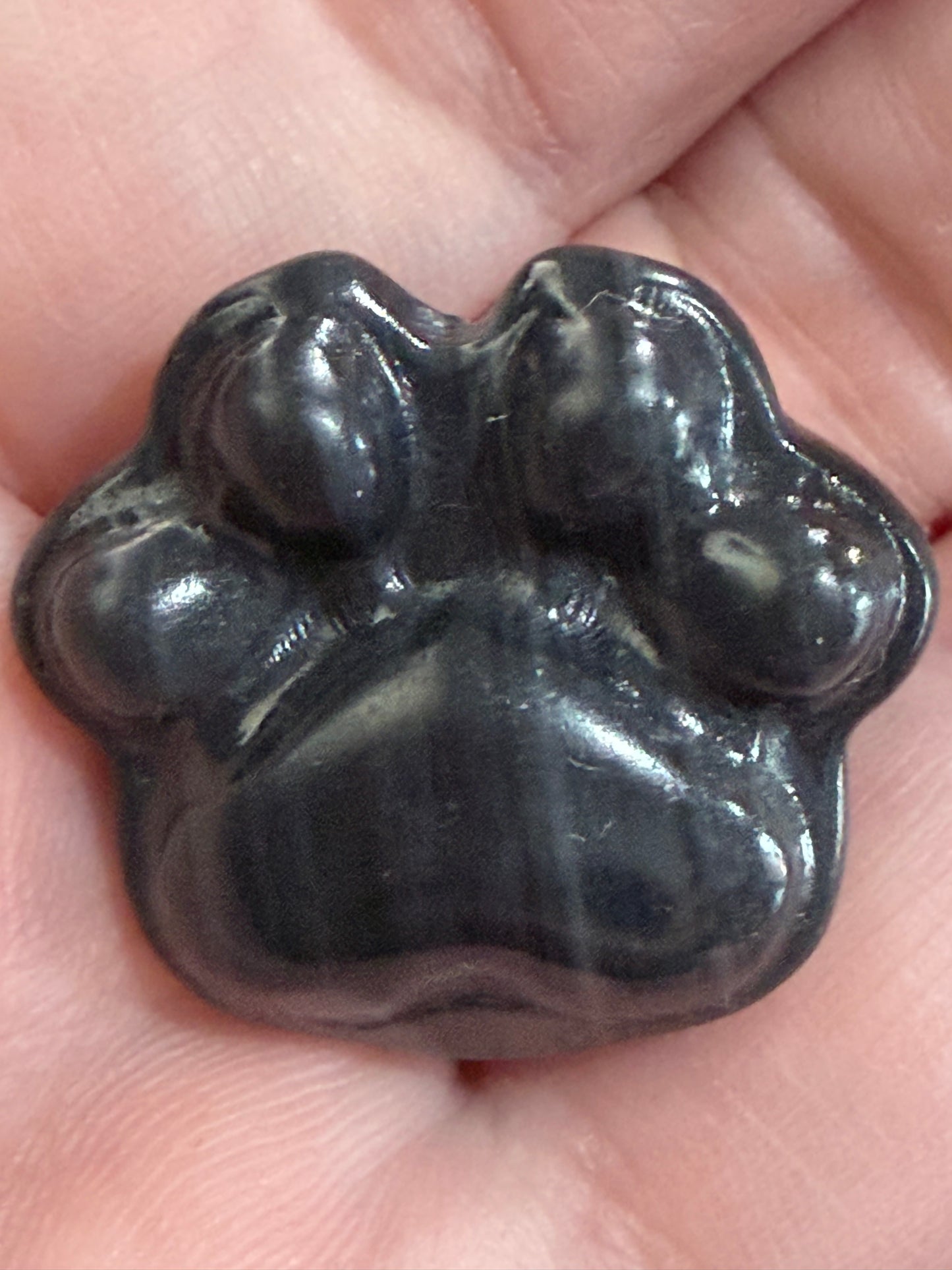 Paw Print Mini Crystal Carvings – Various Materials | 3cm