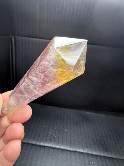 Candy Fluorite Wand on stand