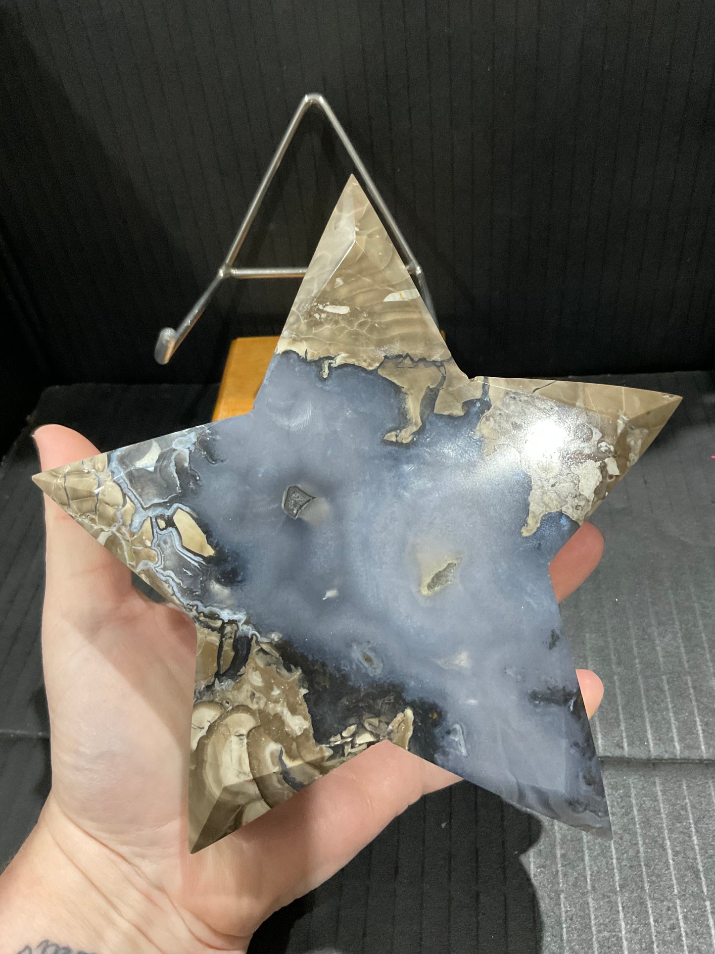 Volcano Agate 1kg Star on Stand