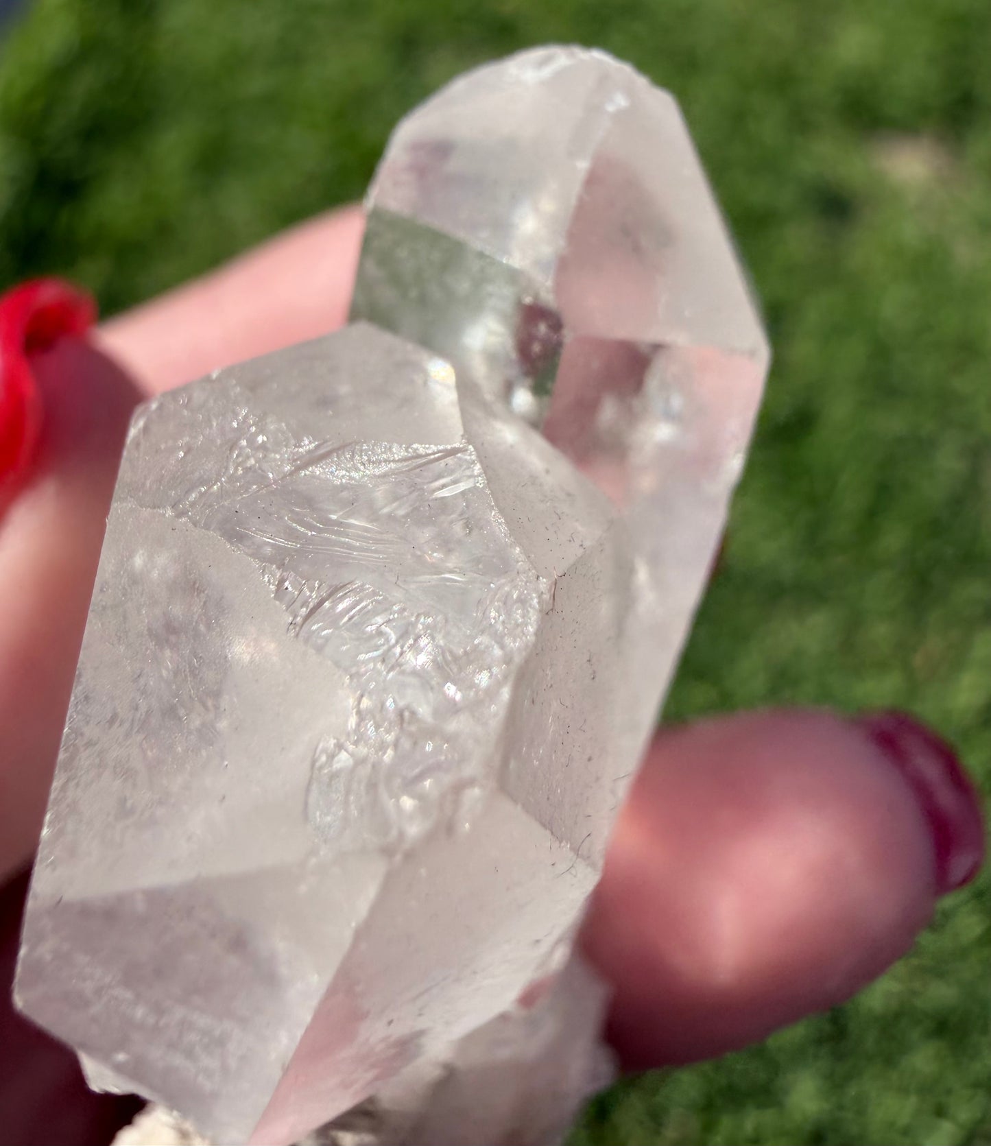 Clear Quartz Twin Cluster – 60g