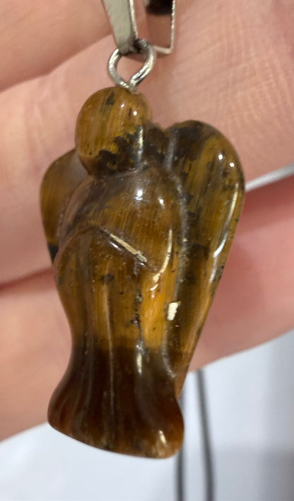 Tiger’s Eye Angel Crystal Pendant – 2.2 × 1.6 cm
