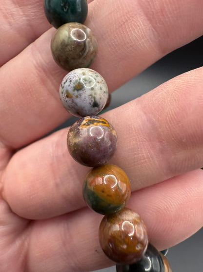 Indian Moss Agate Bracelet – 8mm