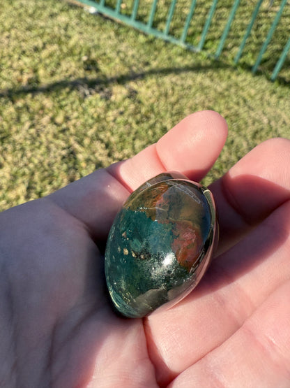 Ocean Jasper 4cm Puffy Heart