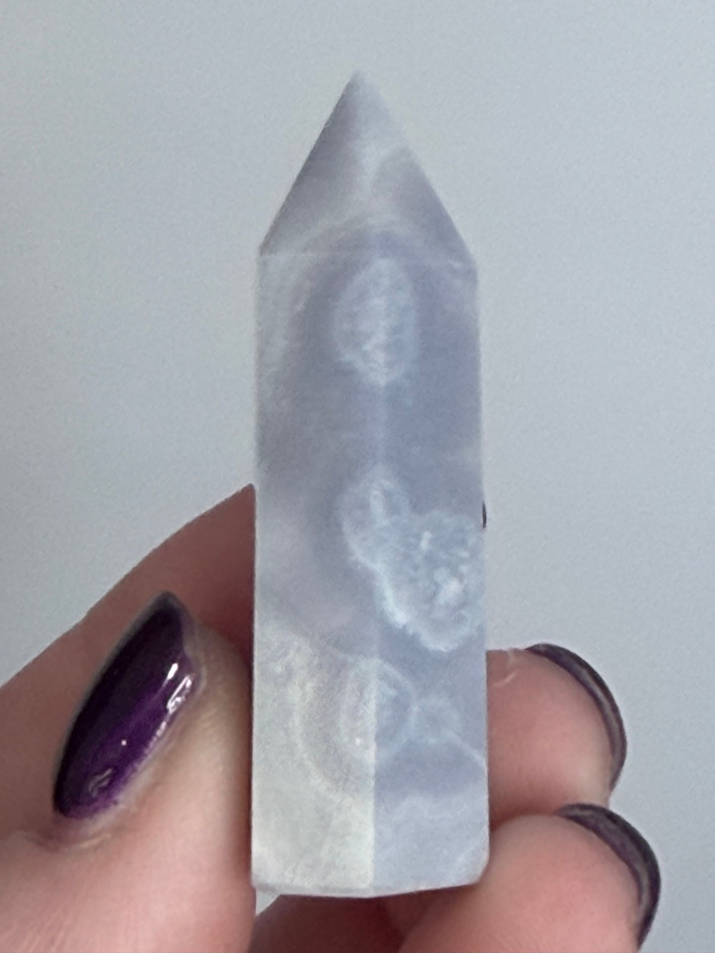 Blue Lace Agate Tower – 4.8cm | 21g