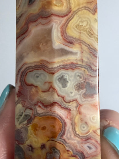 Crazy Lace Agate Tower – C -