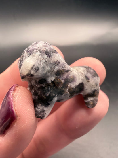 Crystal Sausage Dog Carvings