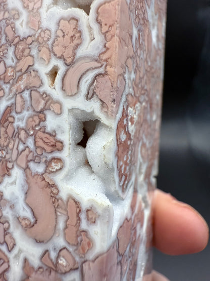 Pink Petal (Cotton Candy) Agate Statement Tower