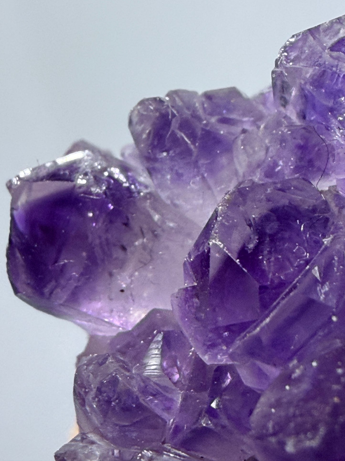 Amethyst Druzy Heart Cluster With Stand (A)