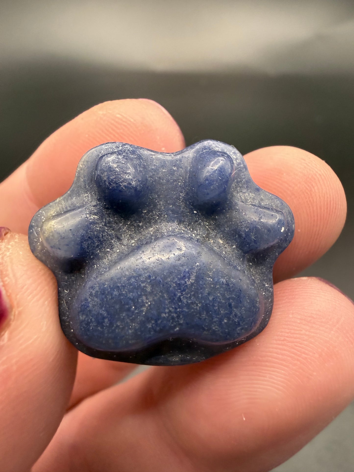 Crystal Paw Print Carvings – Loyalty, Healing & Calm