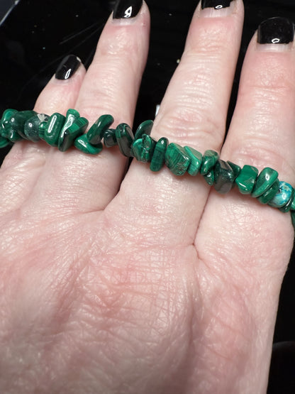 Malachite Chip Bracelet