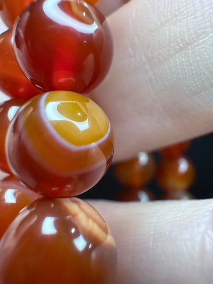 Red Sardonyx bracelet 8mm - Crystal wonderland By Lisa