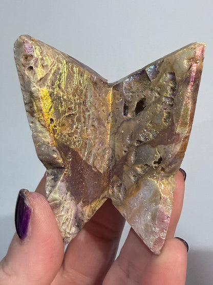 Aura-Coated Sphalerite Butterfly A