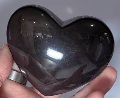 Rainbow Obsidian Heart – 12.5cm | 218g