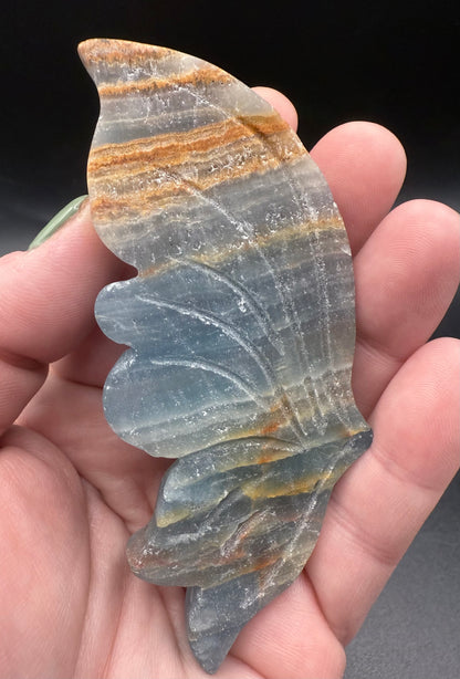 Blue Onyx Butterfly with Stand