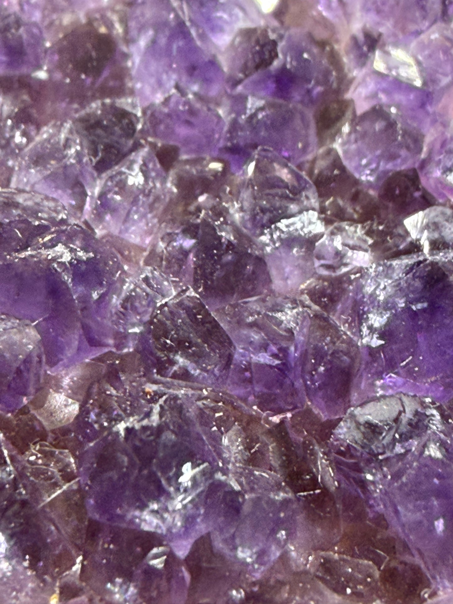 Amethyst Druzy Heart Cluster With Stand – 5.8cm (D)