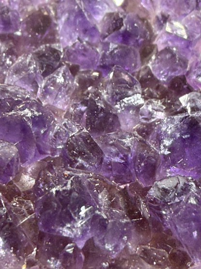 Amethyst Druzy Heart Cluster With Stand – 5.8cm (D)