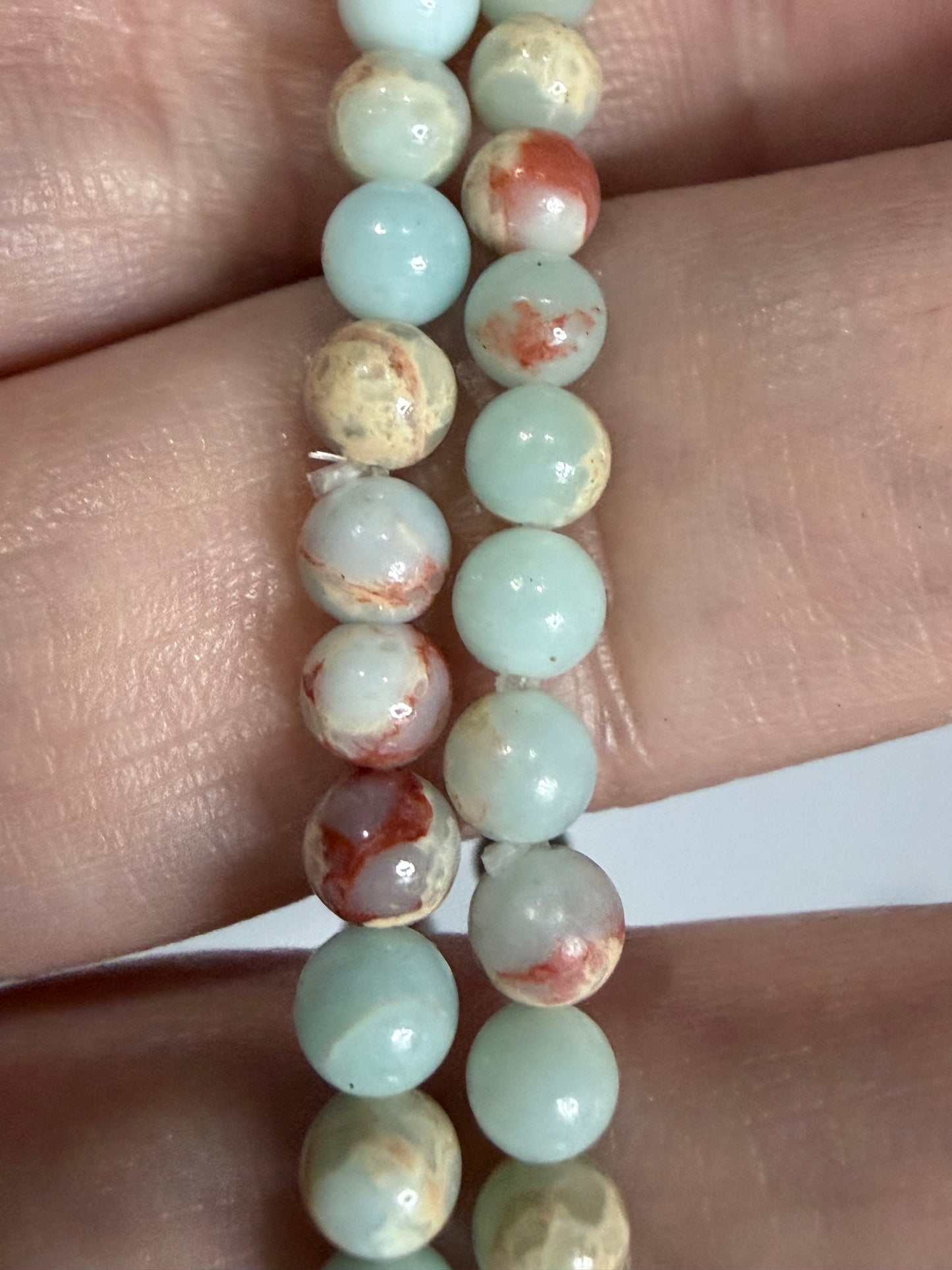 4mm Sea Sediment Jasper Bracelet | Aqua Terra / Impression Jasper

Balance • Calm • Positive Energy
