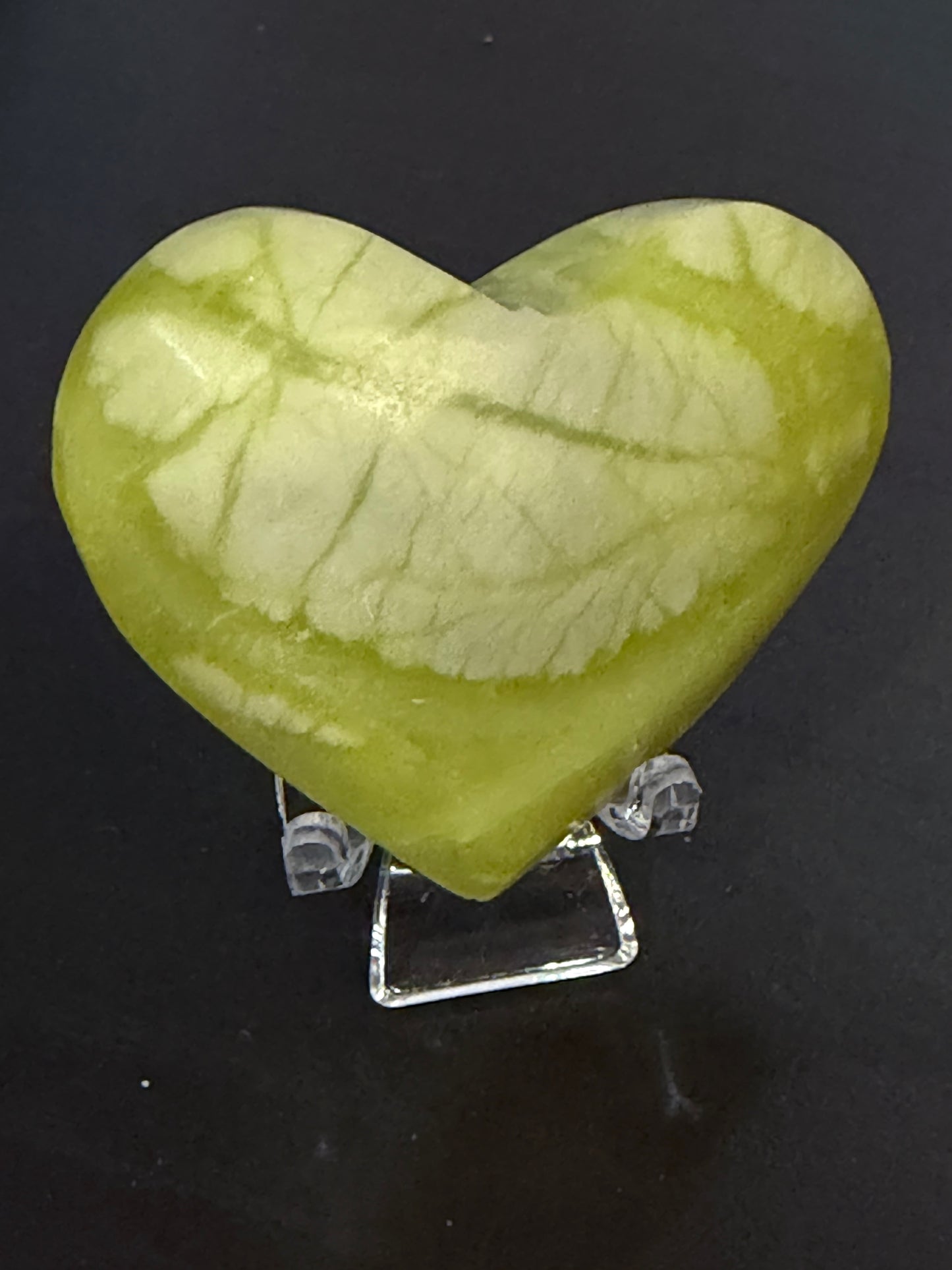 Lemon Jade (Serpentine) Heart 💛