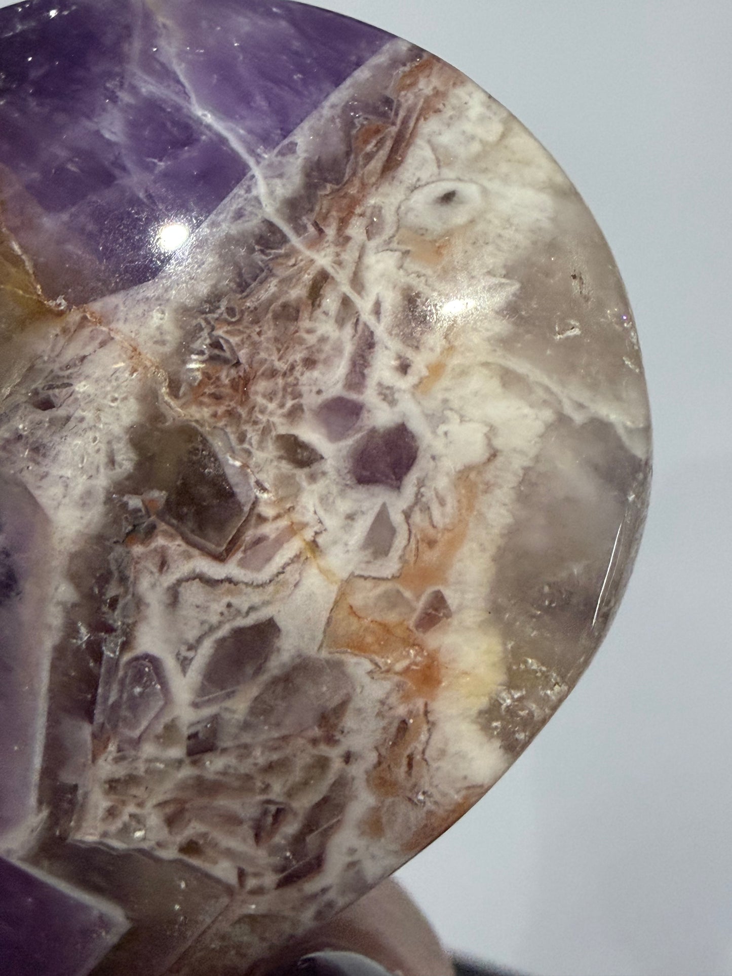 Chevron Amethyst Heart – Self Standing D
