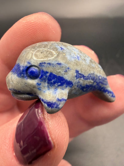 Crystal Whale Carvings