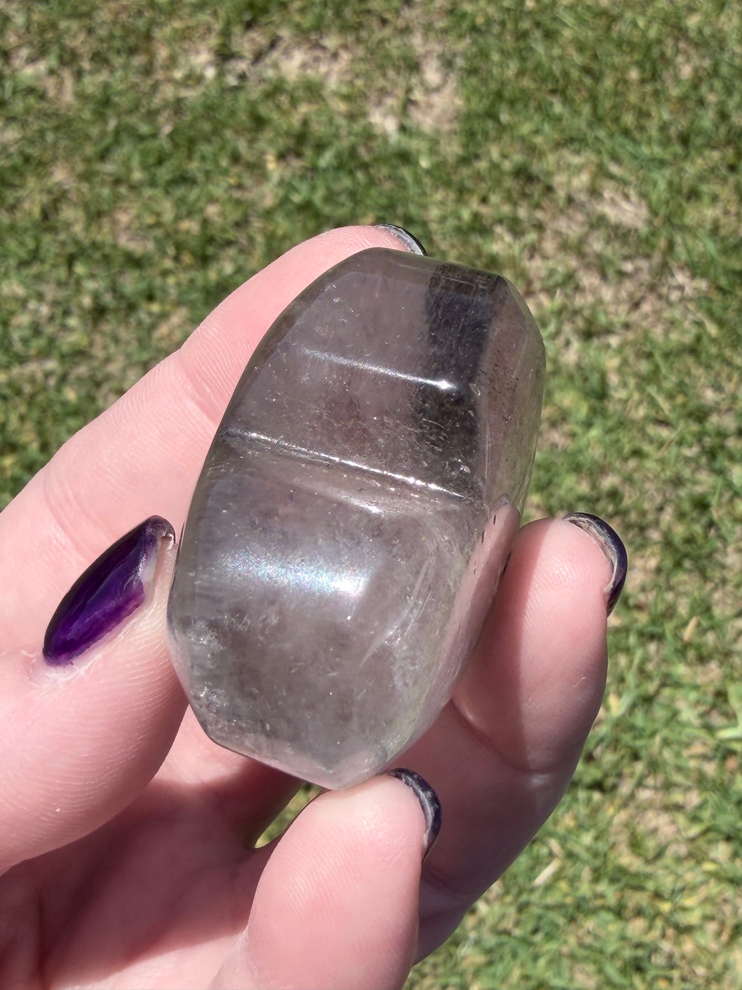 Garden Quartz (Lodolite) Self-Standing Heart – 73g C