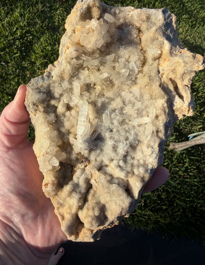 Indonesian Quartz & Druzy Chalcedony Cluster – 18.5cm