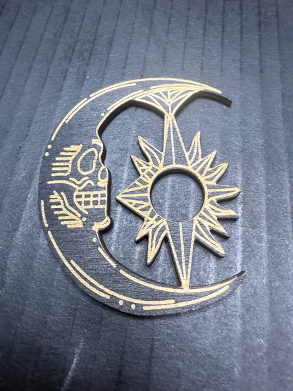 Moon Wooden Sphere Holder