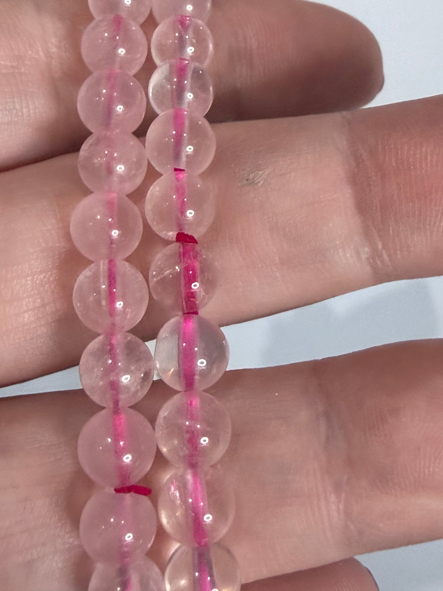 6mm Rose Quartz Bracelet – Love • Emotional Healing • Compassion