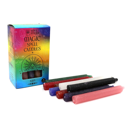 MAGIC SPELL CANDLES - Aura 20pcs