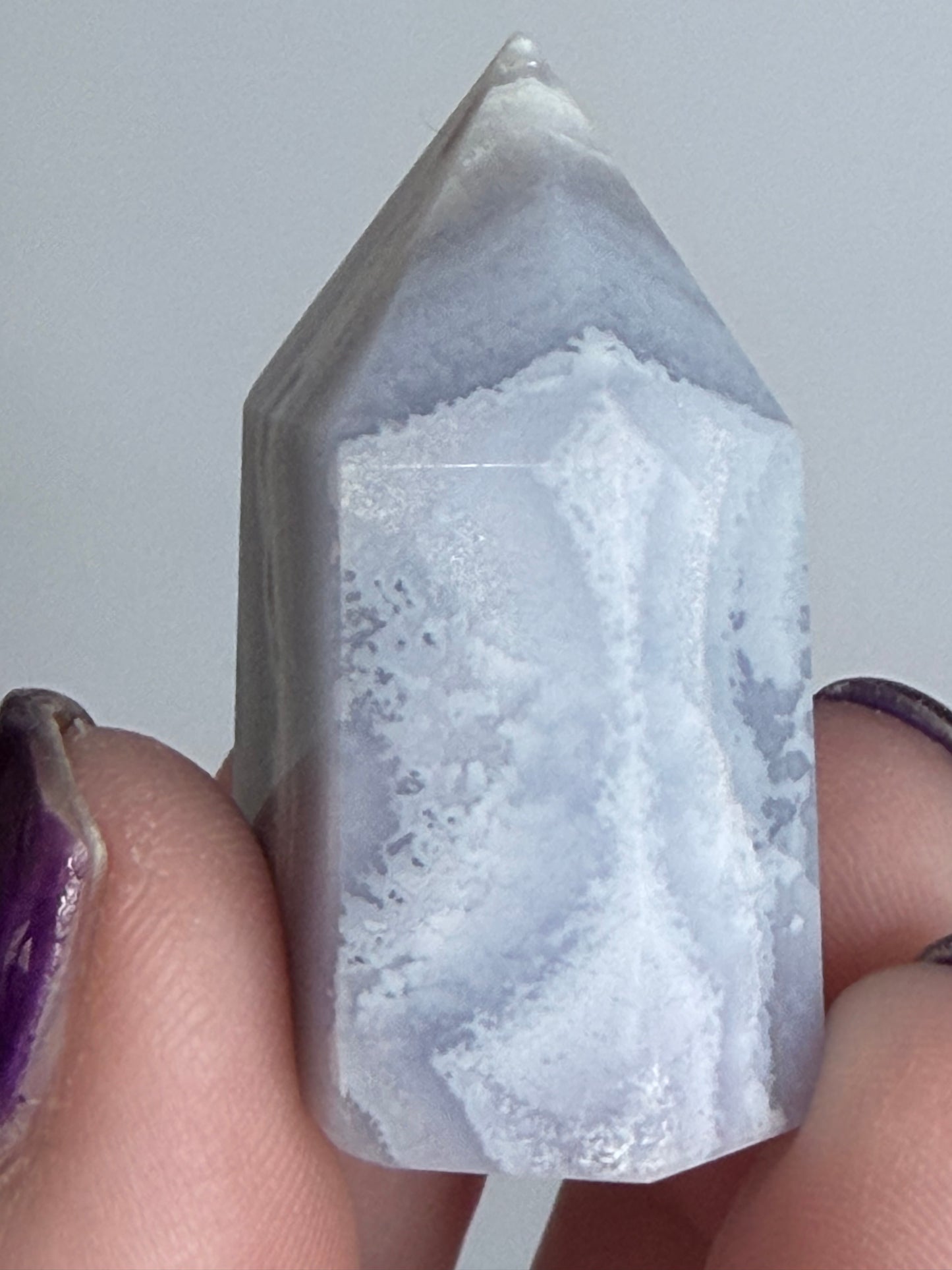 Blue Lace Agate Tower – 3.6cm | 22g