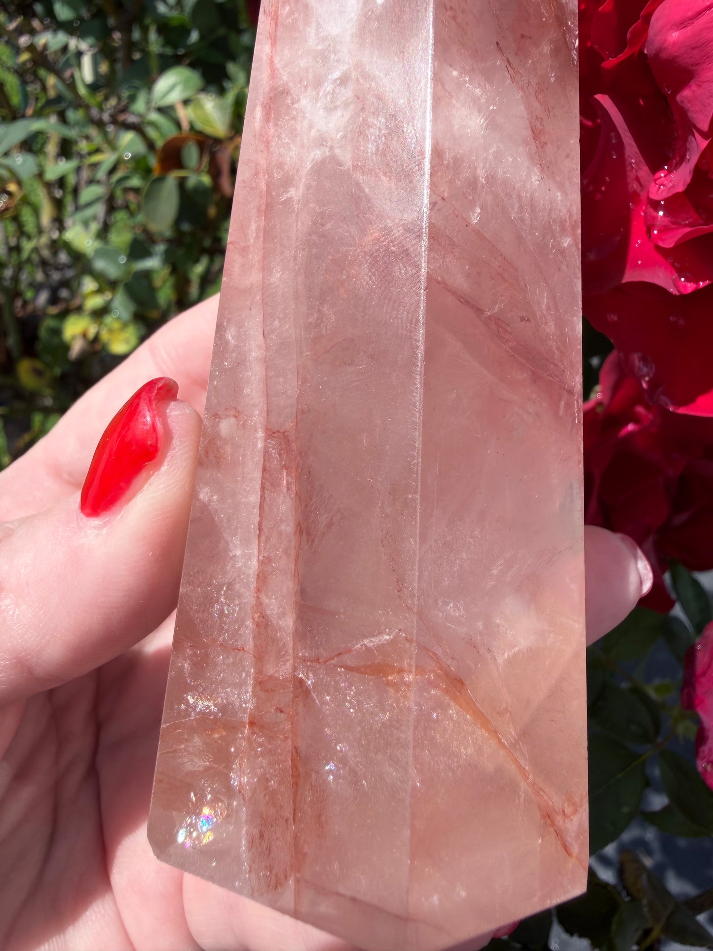 Fire Quartz Tower – 13cm | 355g