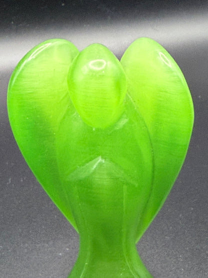 Lime Green Cats eye Angel