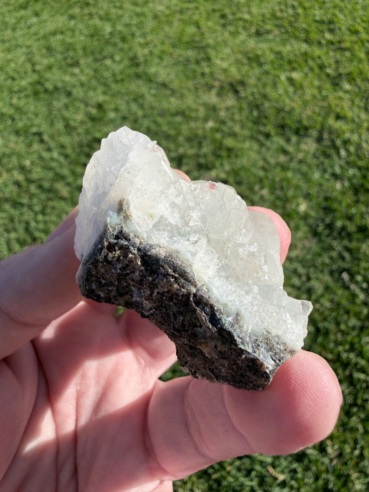 Jalgaon Apophyllite with White Stilbite & Chalcedony | 51g