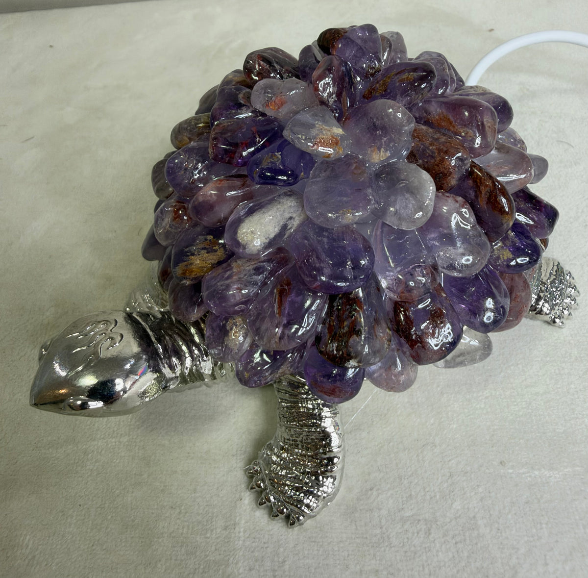 Amethyst Turtle Colour Changing USB Lamp
