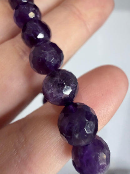 8mm Amethyst Faceted Bracelet

Calming • Intuition • Protection