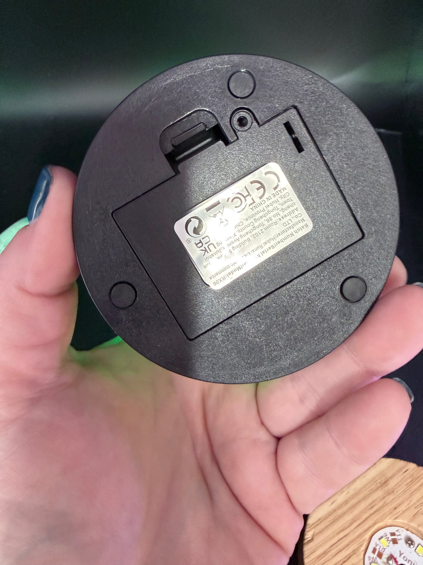 LED Crystal Display Light Base USB or AAA Batteries