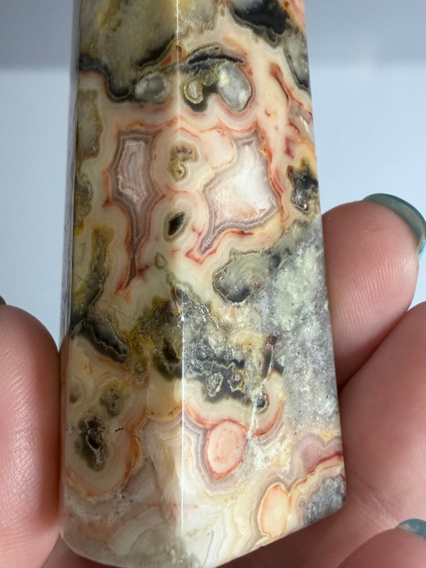 Crazy Lace Agate Tower –  B