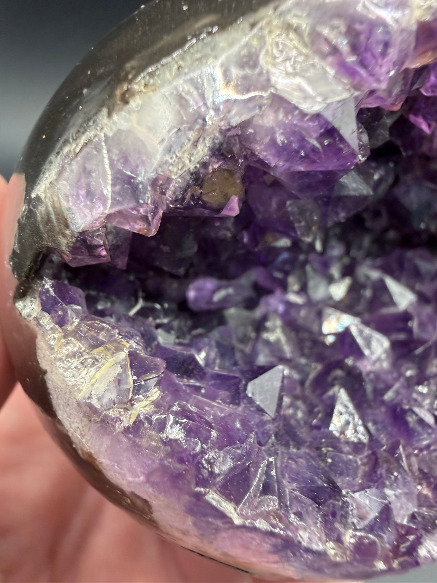 Amethyst Geode Sphere – A Grade D