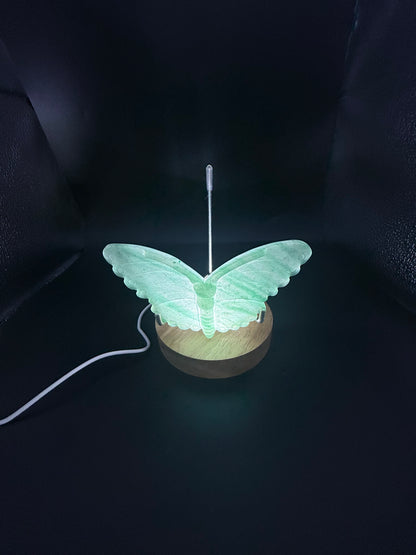 Green Aventurine Butterfly Carving