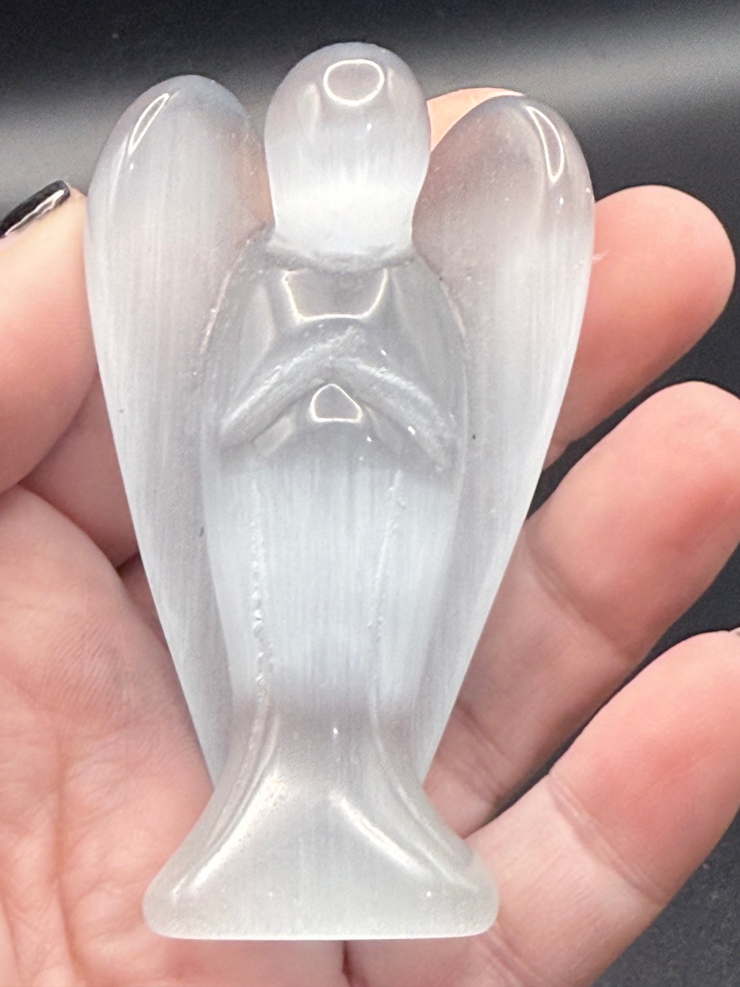 Grey Cats Eye Angel