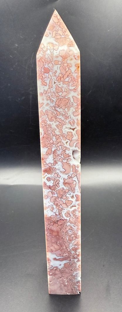 Pink Petal (Cotton Candy) Agate Statement Tower