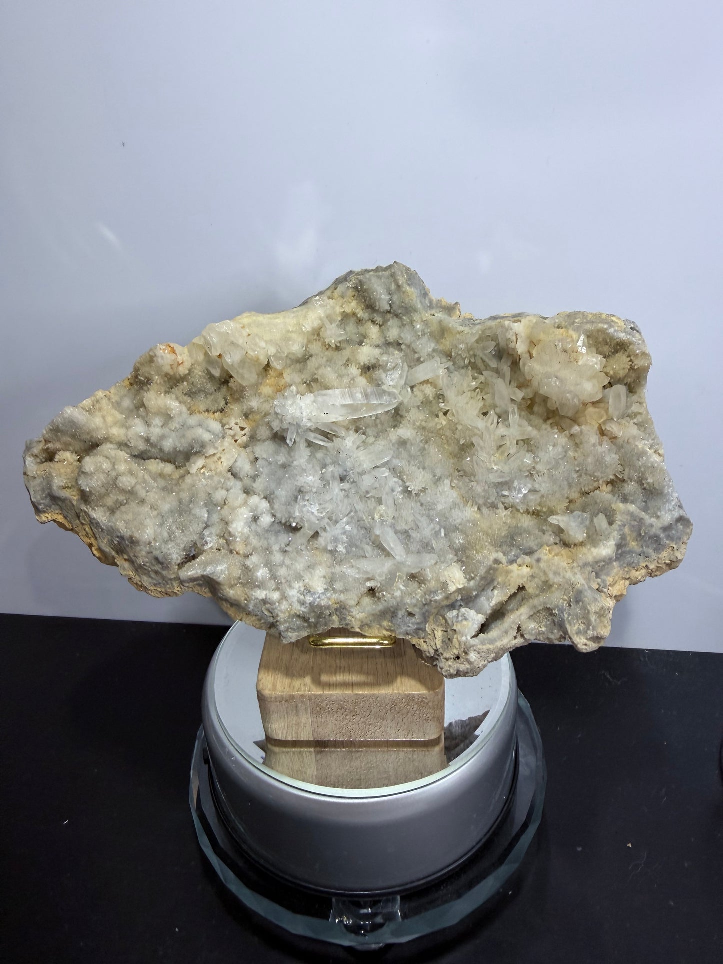 Indonesian Quartz & Druzy Chalcedony Cluster – 18.5cm