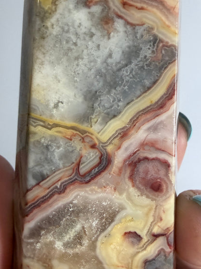 Crazy Lace Agate Tower – C -