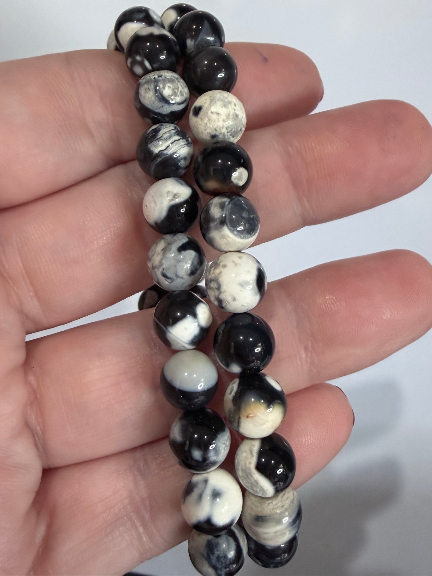 8mm Orca Agate Bracelet – Emotional Healing & Communication