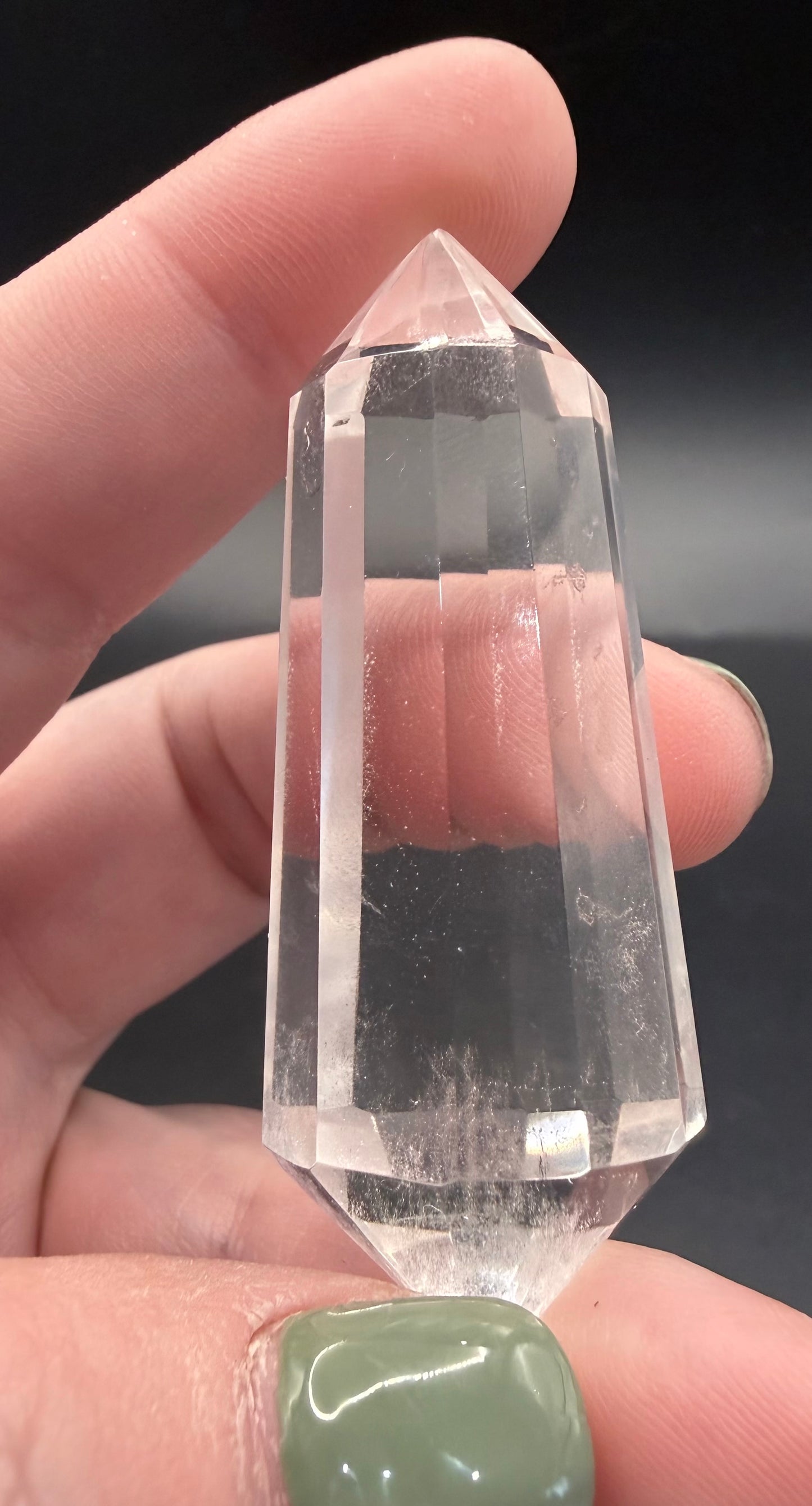 Clear Quartz Vogel Wand – 37 g | 6.1 × 2.3 cm