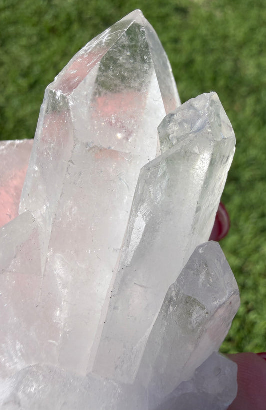 Clear Quartz Triple Growth Cluster – 128g