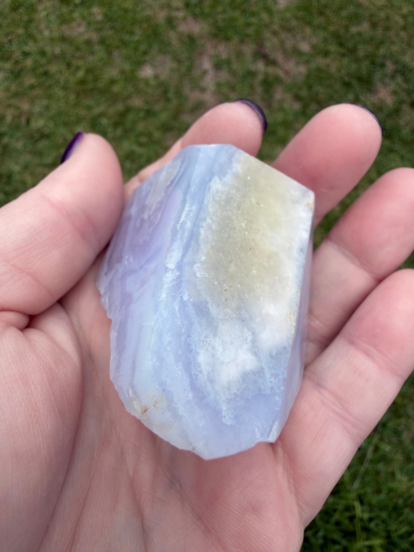 Blue Lace Agate Druzy Freeform – 97g