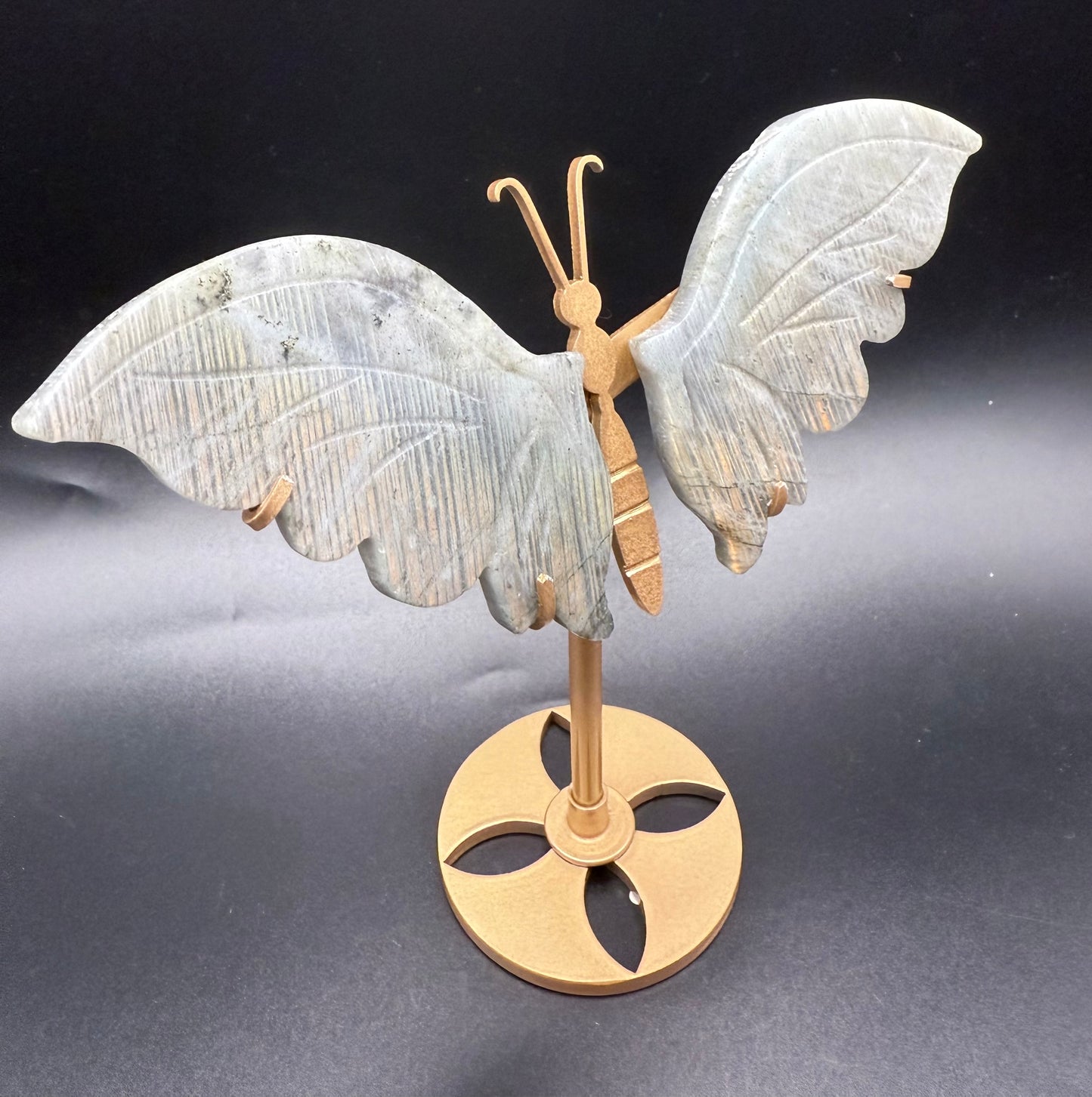 Labradorite Butterfly with Stand