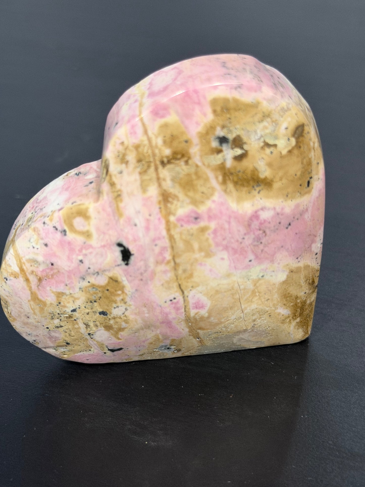 Pink Rhodonite Heart (Peru) C