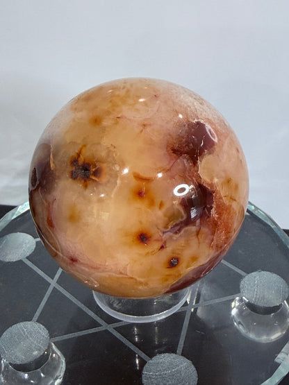 Carnelian Agate Druzy Sphere – 6.3cm
